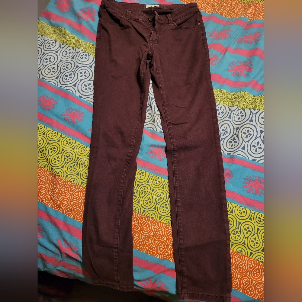 Halogen size 27 purple skinny jeans